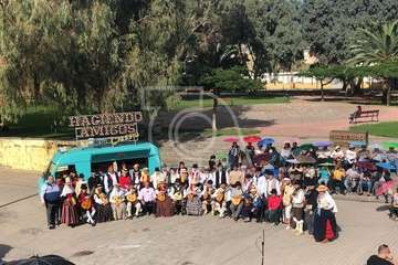 Grabación en la Casa de la Condesa del programa Haciendo amigos con Calero (Foto TA)